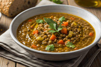 Vegan Green Lentil Soup