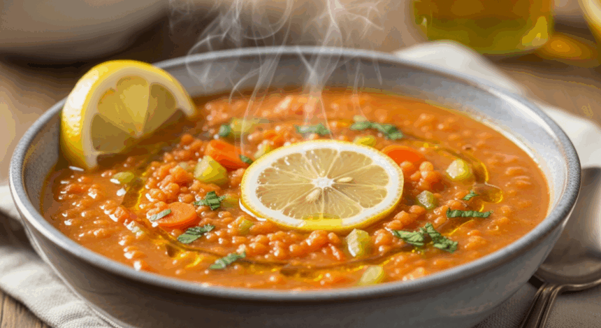 Lemon Red Lentil Soup