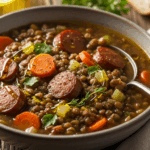 Chicken Sausage Lentil Soup