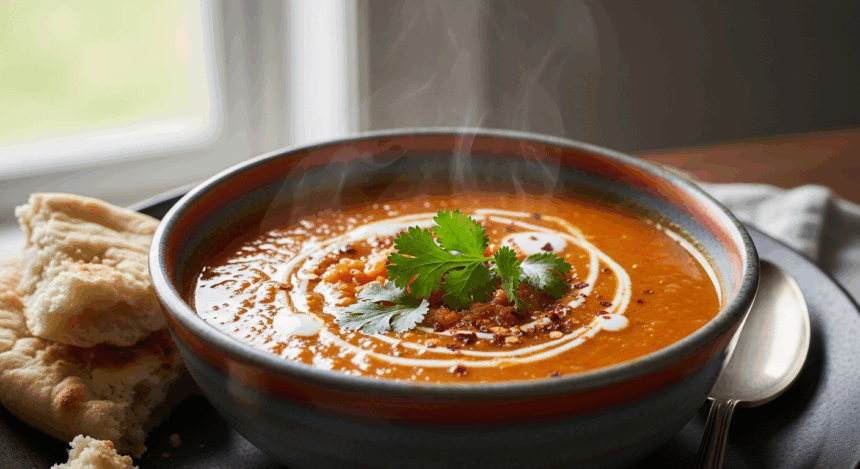 Spiced Red Lentil Soup
