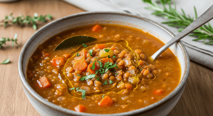 Easy Vegan Lentil Soup