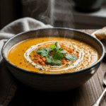 Carrot Lentil Ginger Soup
