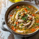 Crockpot Chicken Lentil Soup