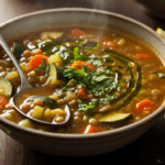 Zucchini Lentil Soup