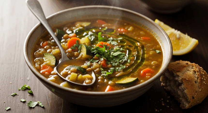 Zucchini Lentil Soup