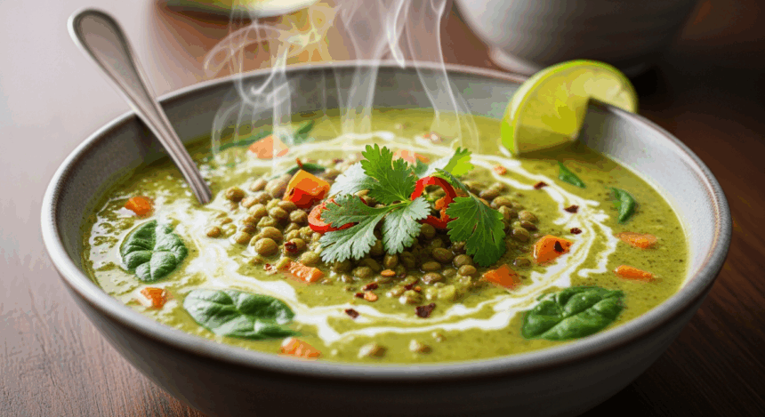 Green Curry Lentil Soup