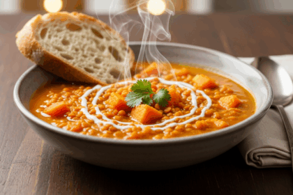 Red Lentil And Sweet Potato Soup