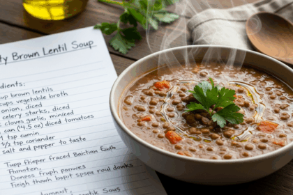 Brown Lentil Soup Recipe