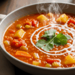 Red Lentil Potato Soup