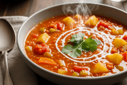 Red Lentil Potato Soup