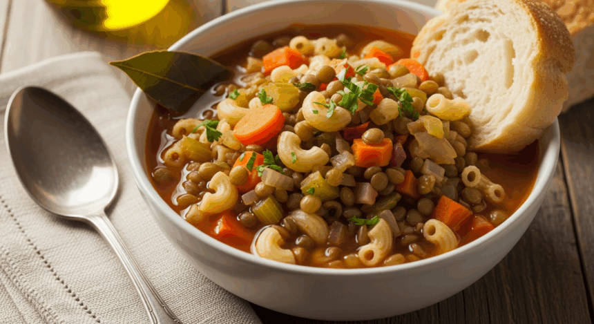 Lentil Pasta Soup