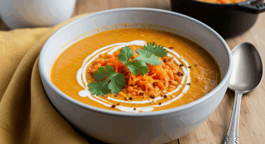 Carrot And Red Lentil Soup