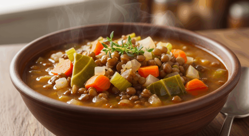 Cabbage And Lentil Soup