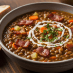 Lentil Bacon Soup