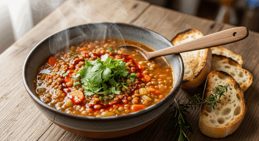 Spicy Lentil Soup Recipe