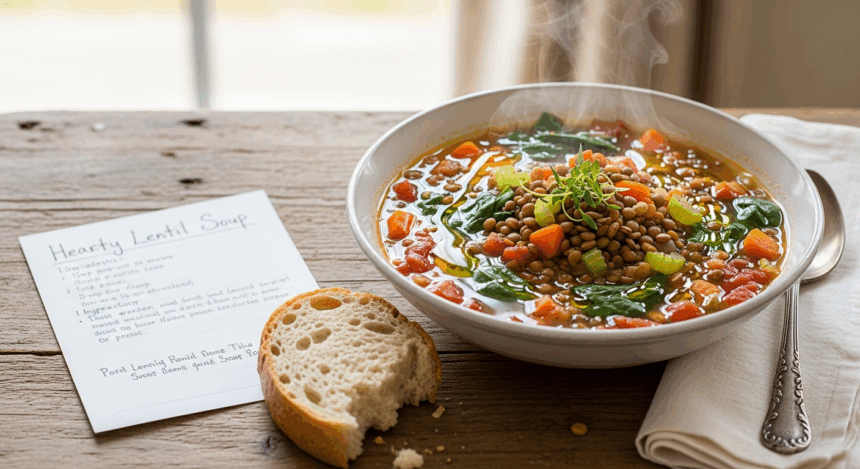 Lentil Vegetable Soup Recipe