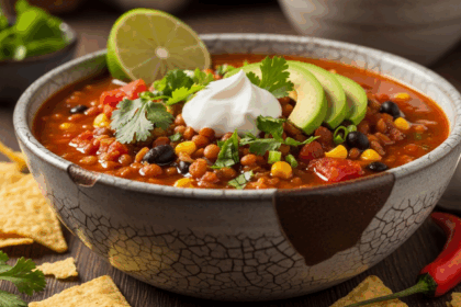 Lentil Taco Soup