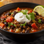 Black Bean And Lentil Soup