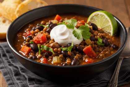 Black Bean And Lentil Soup