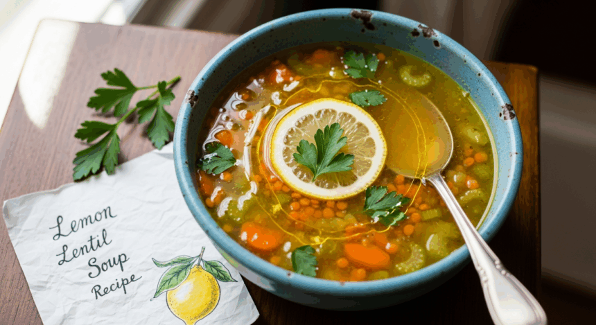 Lemon Lentil Soup Recipe