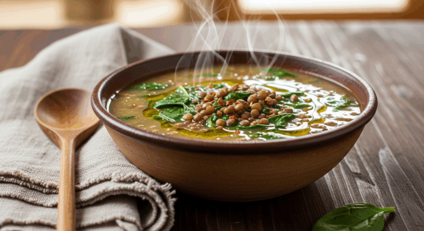 Lentil Spinach Soup