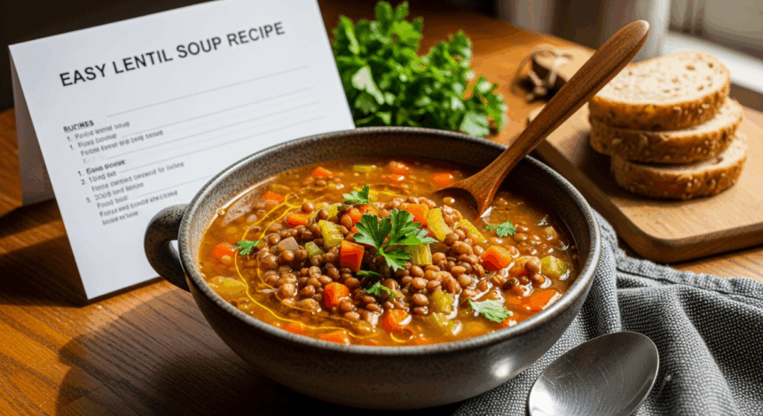 Easy Lentil Soup Recipe