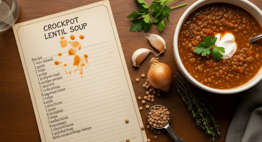 Lentil Soup Recipe Crockpot
