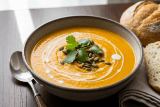 Sweet Potato And Carrot Soup With Coconut Milk