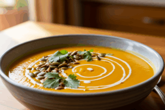 Healthy Sweet Potato Pumpkin Soup