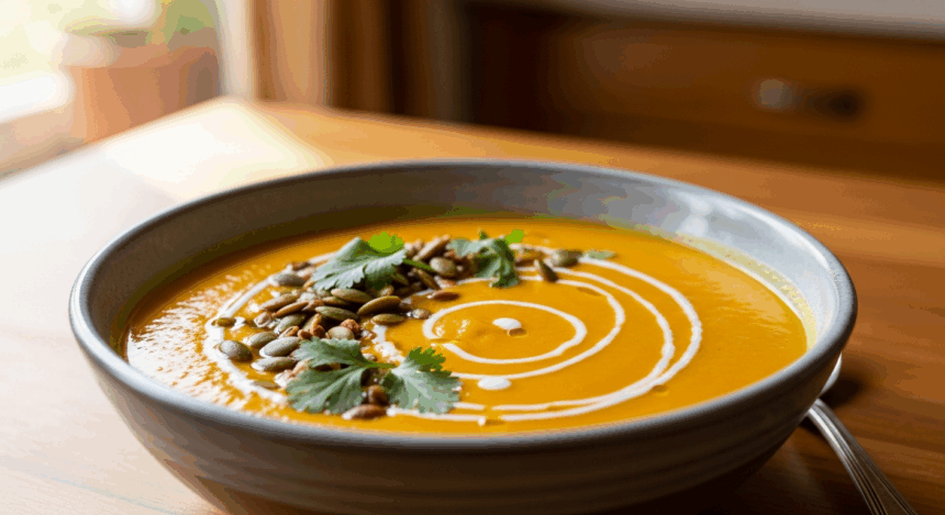 Healthy Sweet Potato Pumpkin Soup