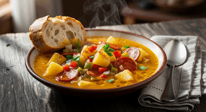 Traditional Spanish Potato Soup