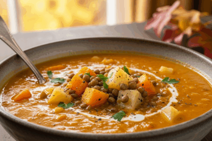 Butternut Squash Lentil Potato Soup