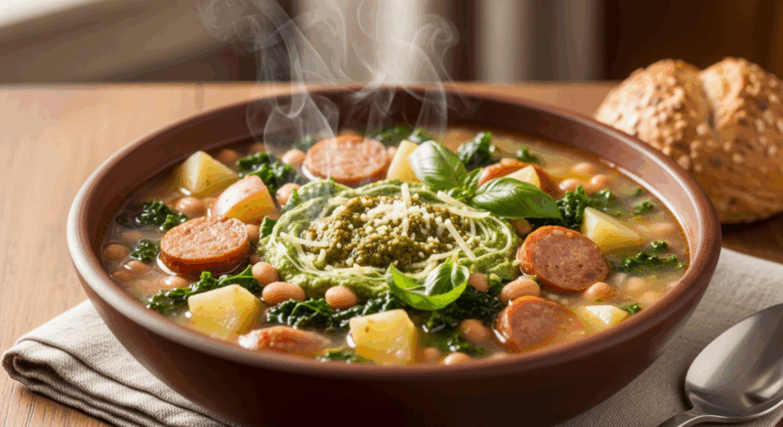 Healthy Tuscan Potato Soup