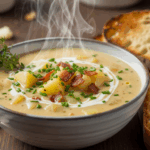 Creamy Potato Soup With Bread