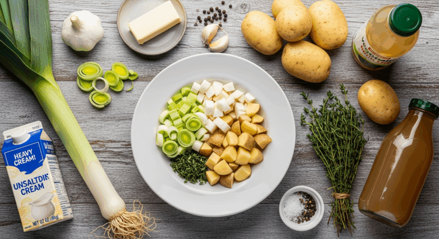 Creamy Potato Leek Soup Ingredients