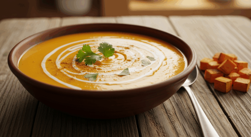 Sweet Potato Soup With Curry Powder