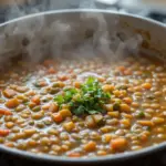 Vegetarian Lentil Soup Cooking