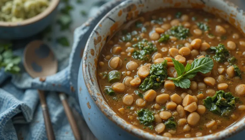Lentil Soup With Kale And Spinach
