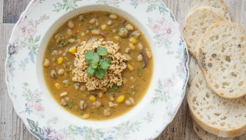 Indian Lentil Soup With Bread