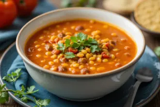 Tomato Lentil Curry Soup