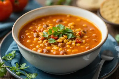 Tomato Lentil Curry Soup