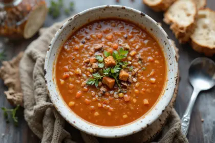 Red Lentil Soup Winter
