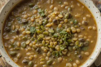 Lentil Soup With Pumpkin Seeds
