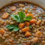Lentil Soup With Carrots And Herbs
