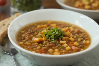 Persian Lentil Soup Recipe Vegan