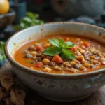 Spicy Vegan Lentil Soup