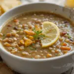 Thick And Creamy Lentil Soup With Lemon