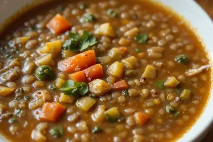 Lentil Soup With Nutritional Facts
