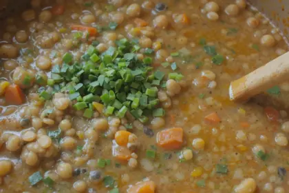 Vegetarian Lentil Soup Instructions