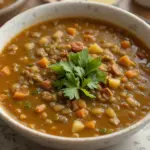 Quick Lentil Soup Meal